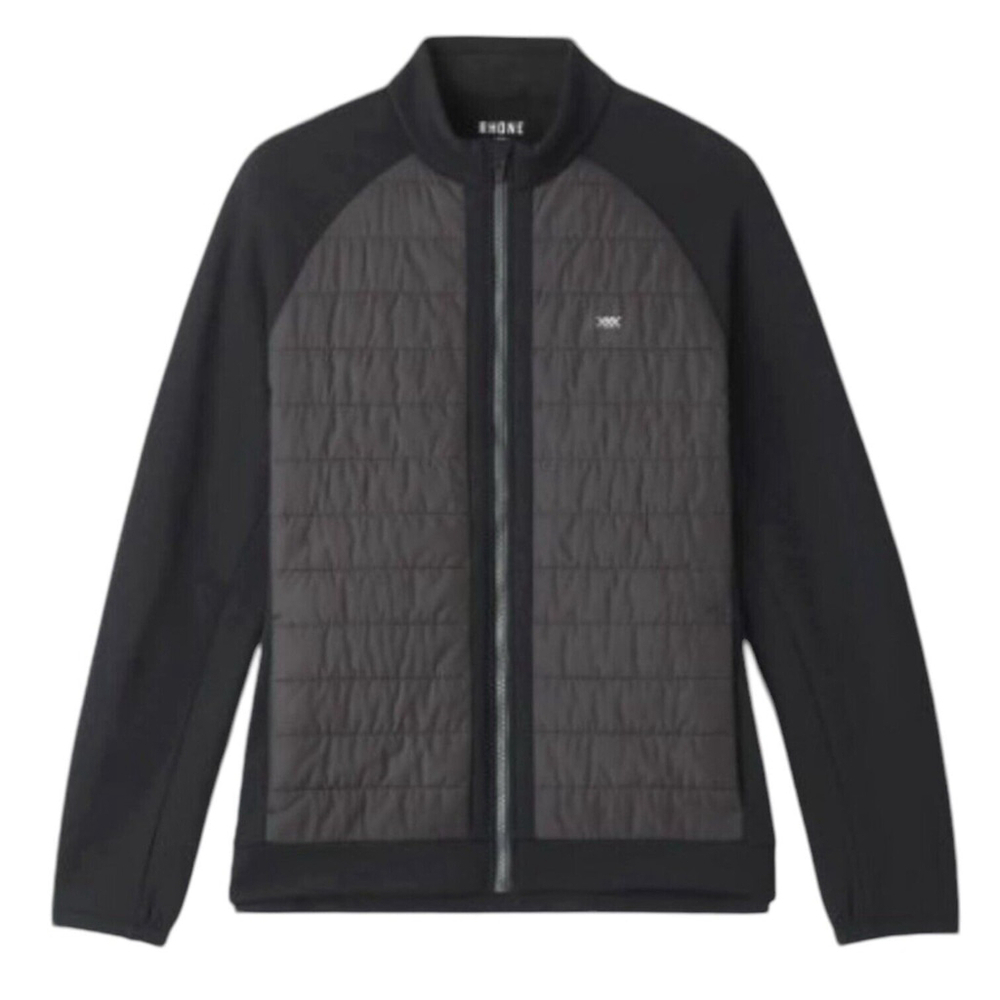 Rhone Mens 2XL Black Fleece‎ Jacket Alpine Insulated Full Zip Stretch